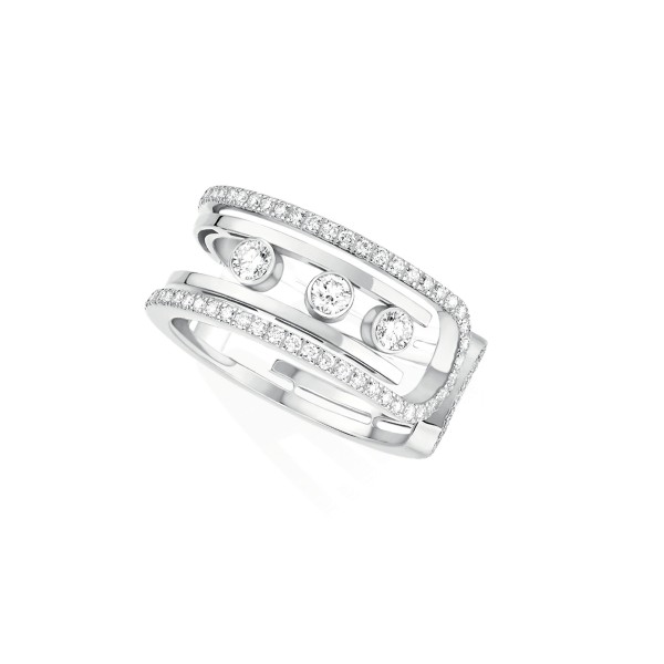 Messika - 10th Anniversary Move Pave Ring White Gold